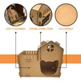 thumbnail image 3 of Cardboard Cat Homes Kitty House with 200 lb. test corrugated cardboard, Cat Playhouse for Indoor Cats, Gift For Cat Lovers, 3 of 10