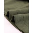 thumbnail image 5 of Unique Bargains Women's Strap Cuff Solid Double Breasted Tie Belt Trench Coats S Army Green, 5 of 6