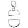 thumbnail image 1 of 60Pcs Swivel Snap Hooks And D Rings For Lanyard And Sewing Projects (1 inch Inside Width), 1 of 10
