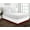 Burgundy/White, variant on 1 Piece Split Corner Two Tone Tailored Bed Skirt By D.N.G. BEDDINGS, Twin Size 10 Inch Deep Pocket, 800 TC, 100% Egyptian Cotton, Solid White/Black Color.