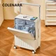 thumbnail image 4 of COLENARA-maleta de 20 "24" 26 pulgadas con apertura frontal, caja de embarque con marco de aluminio, carga USB ABS + cubierta de carrito para PC, equipaje de cabina, 4 of 4