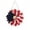 6, variant on 17.7 Inch Patriotic Independence Day Wreath Red White Blue Floral Front Door Hanging Outdoor