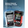 thumbnail image 3 of Mistaha High Precision Battery Internal Resistance Tester with Large LCD Display - Kelvin Four-Wire Measurement - Self-Calibration - LED Torch - Automatic Shutdown - IR500 Black/White TN Screen -, 3 of 6