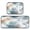 Watercolor Ink Splashes Pattern, variant on 2-Piece Kitchen Rugs Set Non-Slip Mats Carpet Floor for Kitchen, Bathroom (19.7"x27.6" & 19.7"x47.2") Tie-dye Dandelions Pattern