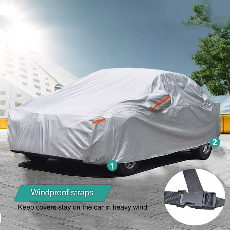 Optimal half-garage UV protection sun tarpaulin for Mitsubishi Lancer sedan