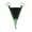 Black & Orange, variant on Two Tone Bib Fork, Turquoise & Red