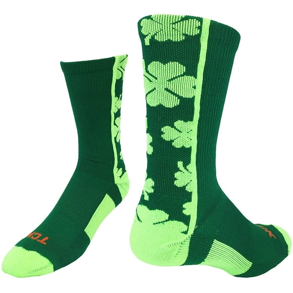 Shamrock Lucky Clover Crew Socks