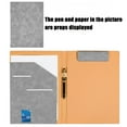 thumbnail image 5 of Wadada Padfolio Portfolio Folder, Faux Leather Interview Resume Folder with Document Organizer & Business Card Holder, Letter-sized Notepad Legal Pad Holder for Men Women (Gray), 5 of 6