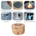 thumbnail image 7 of Outdoor Wood Coating Fire Pit Table with Four Rattan Chairs, 7 of 7