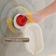 thumbnail image 5 of Jabonera con ventosa sin necesidad de taladrar y con tapa – Jabonera giratoria de pared con desagüe para baño, cocina o ducha., 5 of 6