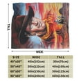 thumbnail image 2 of John Wayne Throw Blanket 50"X40" Soft Flannel Lightweight Plush Air Conditioner Quilt Suitable For Sofa,Living Room,Bedroom,Double Bed, 2 of 4