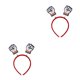 thumbnail image 1 of Guardurnaity Diadema de arcoíris, accesorios para fotos, diademas divertidas, tocado ajustable, disfraz de maquillaje, fiesta, decoración de Animar 2Conjunto, 1 of 6