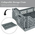 thumbnail image 5 of Simplify 15LT Collapsible Plastic Storage Crate in Grey, 5 of 8
