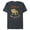 Navy Heather, variant on Ice Age Diego Saber-Tooth Tiger Halftone - Short Sleeve Blended T-Shirt for Adults - Customized-Black