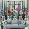 thumbnail image 4 of Orinice Flowers Jars Curtain Tapestry Wall Hanging Unique Style for Home Wall Decor Art Living Room Bedroom Apartment Farmhouse Dorm 40x60inch, 4 of 6