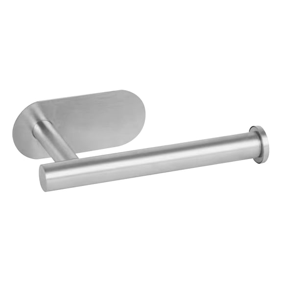 No-Drill Toilet Paper Holder, Adhesive Stainless Steel Wall Mount Paper Roll Dispenser, Modern Bathroom & Kitchen Tissue Rack, Holds 11 lbs, 1 Pcs