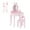 Pink Bunny, variant on Ktaxon Kids' Vanity Table and Stool Set, Girl Princess Makeup Dressing Table,Children's Toy Furniture, Pink
