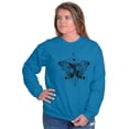 thumbnail image 3 of Butterfly Symbolism Spirit Animal Women Crewneck Sweatshirt Brisco Brands X, 3 of 6