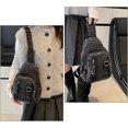 thumbnail image 4 of Sunyuer Women Vintage Denim Sling Bag, Lightweight Casual Crossbody Chest Bag, Multi Pocket Denim Fanny Pack Adjustable Strap Daypack for Travel Walking Commute, 4 of 7