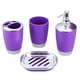 thumbnail image 1 of Juego de Accesorios de Baño de 4 Piezas, Juego de Baño, Juego de Vasos, Artículos de Tocador, Soporte para Cepillos de Dientes, Juego de Baño, 1 of 4