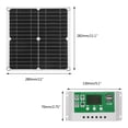 thumbnail image 4 of 2X Kit de Panel Solar de 12W Cargador de Batería de 60 Una Y 12 V con Controlador Caravana, 4 of 10