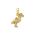 thumbnail image 4 of 14k Yellow Gold Puffin Pendant Charm for Women or Unisex, Nature Animal Jewelry for Necklace or Bracelet, Symbolic Bird Design Representing Freedom and Individuality, 4 of 6