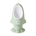 thumbnail image 1 of Orinal con forma de cohete para niños, orinal para bebés y niños, orinal ajustable para entrenamiento, orinal (verde claro), 1 of 6