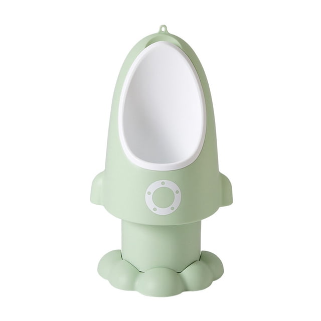 Orinal con forma de cohete para niños, orinal para bebés y niños, orinal ajustable para entrenamiento, orinal (verde claro)