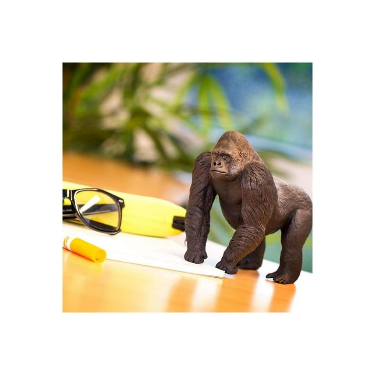 Safari Silverback Gorilla Figurine Realistic Figure