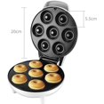 thumbnail image 5 of Mini máquina para hacer rosquillas, máquina eléctrica antiadherente para hacer rosquillas para hacer 7 rosquillas, desayuno para niños, refrigerios, postres con estampado de rosquillas, 5 of 5