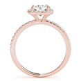 thumbnail image 2 of 2.50 Ct Wonderful Round Natural Moissanite Diamond Wedding Rings for Women Fine 14K Rose Gold, 2 of 5