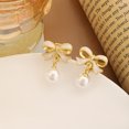 thumbnail image 3 of Pendientes con Clip de perlas de imitación, pendientes no perforados, Clip elegante para la oreja para mujer, accesorio de joyería diario para fiesta, 3 of 4