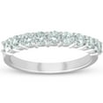 thumbnail image 1 of G-SI 1/2ct Diamond Wedding Ring Womens Half Eternity Ring 14k White Gold, 1 of 1
