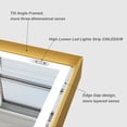 thumbnail image 5 of JSneijder 30x30 inch Gold LED Bathroom Mirror with Lights, Ajustable 3000K/4500K/6000K, Lighted Bathroom Vanity Mirror, Wall Mounted, Dimmable, Anti-Fog, 5 of 8