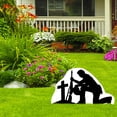 Garden stake lights solar powe butterflies no diving pool sign yard