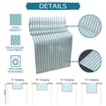 thumbnail image 6 of Aqua Blue Pinstripes Table Runner Home Wedding Decor Table Flag Mat Table Centerpieces Decoration Party Dining Long Tablecloth, 6 of 6