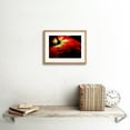 thumbnail image 2 of Tulip Close Up Macro Raindrops Art Print Black Framed Poster Wall Decor 9x7 inch, 2 of 5