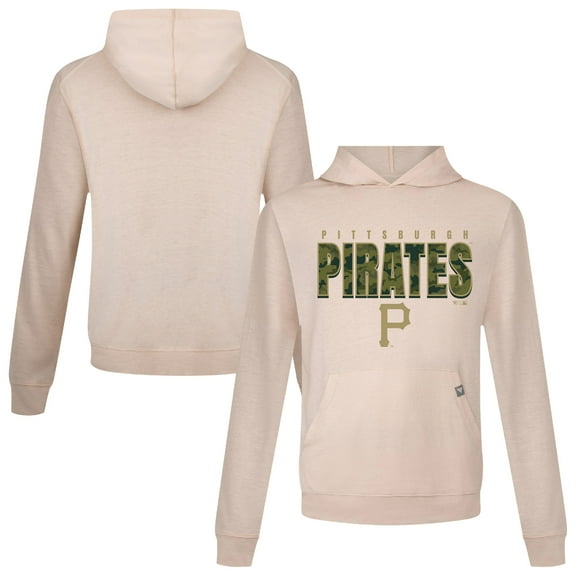 Men's Levelwear  Khaki Pittsburgh Pirates Relay Protect Pullover Hoodie