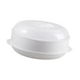 thumbnail image 4 of Vaporera para microondas para una cocina saludable con tapa, sin necesidad de aceite, recipiente compacto para cocinar al vapor una sola capa, 4 of 9
