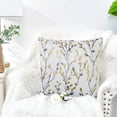 thumbnail image 4 of Funda de almohada Pastoral con flores y hojas, funda de almohada para el hogar, funda trasera para la cintura, sin núcleo, 2 uds., 4 of 5