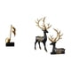 thumbnail image 1 of Figura decorativa de resina con forma de nota musical y reno, ideal como centro de mesa, escritorio, armario o chimenea. Perfecta como regalo para bod, 1 of 8