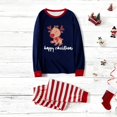 thumbnail image 2 of SUXIAN Family Christmas Pajamas Matching Sets Family Outfits Casual Print Raglan Sleeve Homewear Long Sleeve Comfortable Round Neck Pajamas, 2 of 4