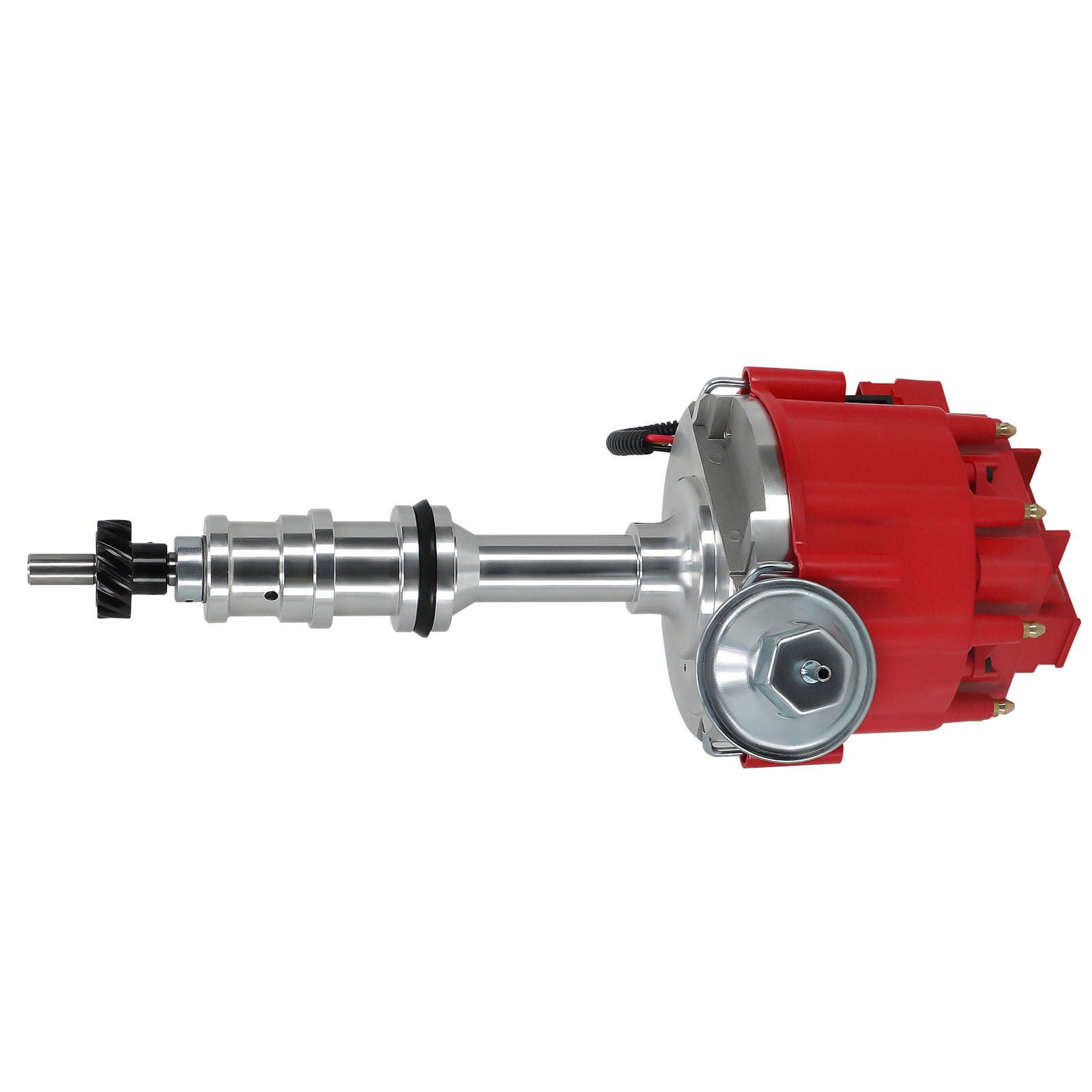 Maxpeedingrods HEI Distributor for Ford FE Big Block 352 360 390 427 428 V8 5.8L-7.0L 1/4" Shaft, Replacement for HEI008RD R26453 AR37859