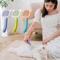 thumbnail image 4 of Bathing Brushespet Grooming Shedding Brush Little Bee Self Cleaning Slicker Undercoat Rake Combpink, 4 of 5