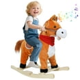 thumbnail image 4 of Interactive Rocking Horse with Sound & Moving Parts, Plush Riding Toy for Kids 1-6 Years, 110lbs Capacity, Eye-Catching Nursery Decor, 4 of 8