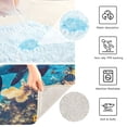 thumbnail image 4 of Toilet Rug Set Non-Slip Bathroom Rugs Soft Plush Machine Washable Contour Bath Mat Whales Swimming in Sea 24x20/24x16, 4 of 9