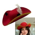 thumbnail image 2 of Embroidered Fedoras Pirate Caps for Kids Party Pretend Play, 2 of 10