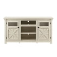 thumbnail image 4 of 2 Doors Farmhouse TV Media Stand for living room, White, 4 of 15