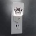 thumbnail image 4 of WIRESTER Plug-in Led Wall Night Light Shade Night Light - Raccoon Hands Out, 4 of 6