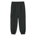 thumbnail image 4 of Work Pants For Men Elastic Waist Baggy Cargo Pants Relaxed Fit Outdoor Ripstop Tactical Hiking Tapered Joggers With Pockets, 4 of 5